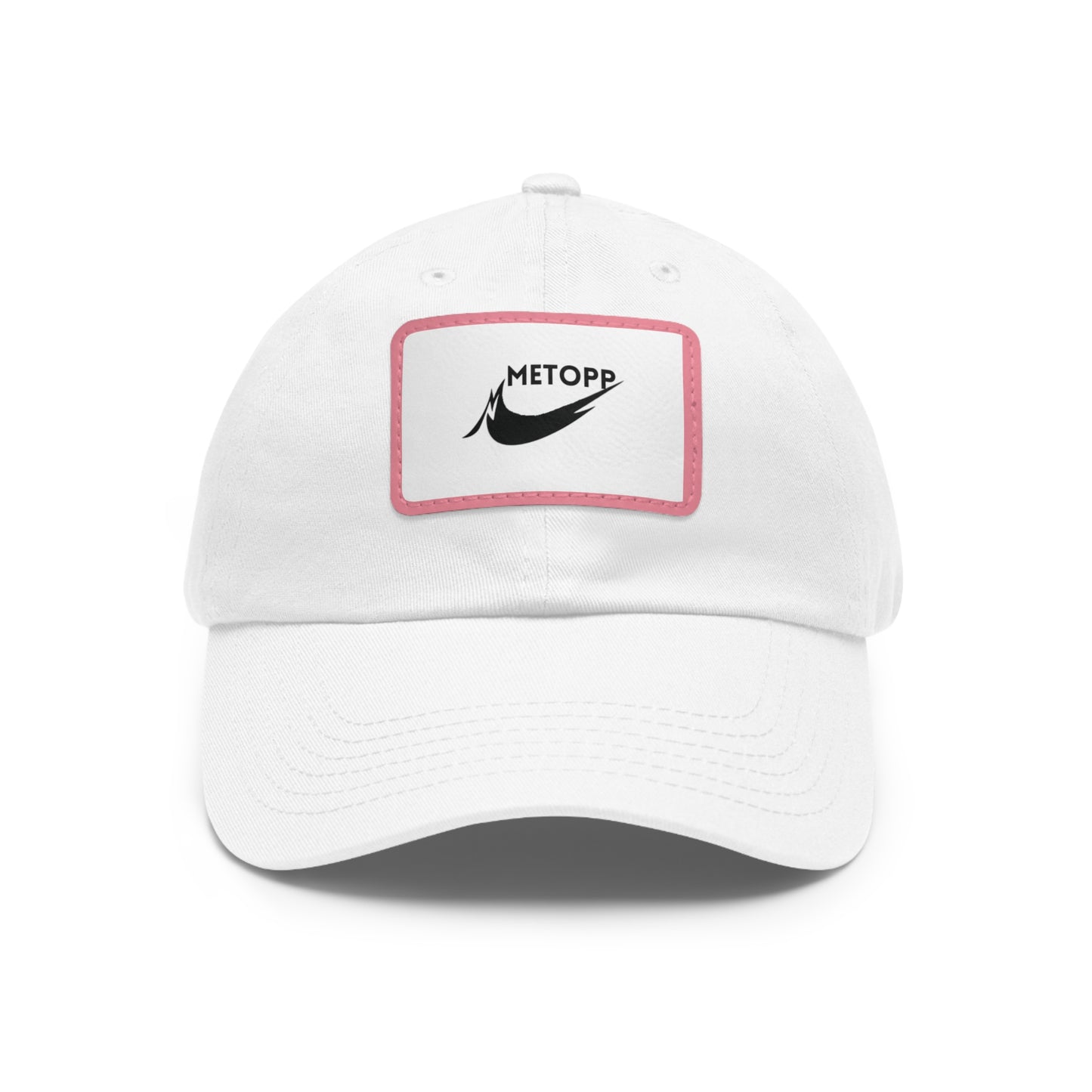 Dad Hat with Leather Patch (Rectangle)