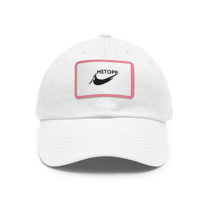 Dad Hat with Leather Patch (Rectangle)